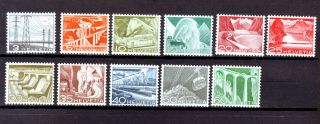 Swiss,  Switzerland,  Schweiz,  11 Stamps,  Mnh