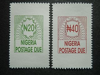 Nigeria 2004 Postage Dues Set Of Two Sg D15 - D16 Mnh.  Very Hard Set To Find.
