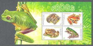 Australia - Frogs Min Sheet 2018 Mnh