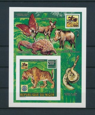 Lk49814 Niger 1996 Imperf Animals Fauna Flora Wildlife Good Sheet Mnh