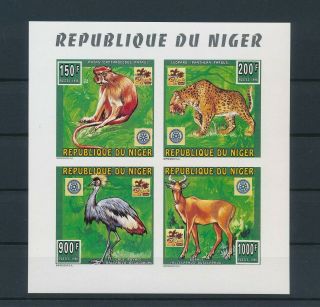 Lk49811 Niger 1996 Imperf Animals Fauna Flora Wildlife Good Sheet Mnh