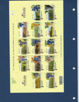 ITALY 2016 Complete Year 77 Stamps and 2 Souvenir Sheets Mini Sheets MNH 4