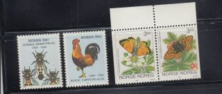 Norway 1984 - 1994 Two Complete Never Hinged Sets