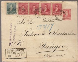 Argentina - Old Cover To Marocco 1892 - Very Good - Arrival Cancel