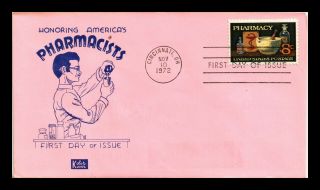 Dr Jim Stamps Us American Pharmacists Kolor Kover First Day Of Issue Cover