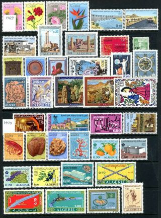 Algeria 1967/78 Selection Of 227 Stamps (ex Sg 527/744,  498/501) Umm/mnh