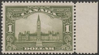 Canada 1929 Kgv Parliament $1 Olive - Green Um Sg285 Cat £150 Mnh