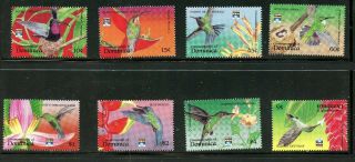 Mnh Birds Dominica Hummingbirds Complete Set To $5.  00