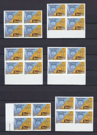 Morocco Maroc 1978,  Mi 881,  Unissued Stamps Of This Design,  17 Blocks Of 4,  Mnh