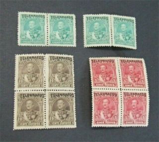Nystamps Ecuador Stamp Unlisted Rare In Blocks