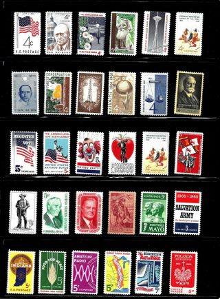 Hick Girl Stamp - Old M.  N.  H.  U.  S.  4 & 5 Cents Stamps Page Full Yy12