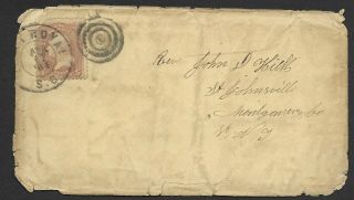 Us Scott 65 On Cover 4 - 17 - 1864 Port Royal Sc Cds 4 Ring Cancel To Montgomery Co