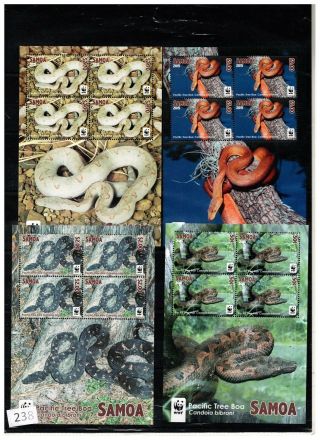 Samoa 2015 - Mnh - Wwf - Snakes