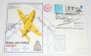 Stamps - Great Britain - 30th Anniversary First U.  K Jet Flight 1971 (signed).