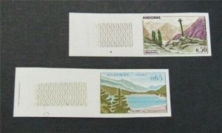 Nystamps French Andorra Stamp 150.  151 Og H €180 Imperf