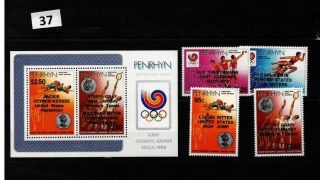 == Penrhyn 1988 - Mnh - Olympics - Tennis