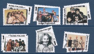 Finland 2010 Stamps (6) - Music Rock Bands Artist Retro - First Day Cancel