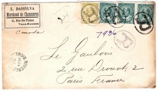 1907 10₵ Edward Issue Registered Cover,  Trois - Rivieres,  Quebec To Paris,  France