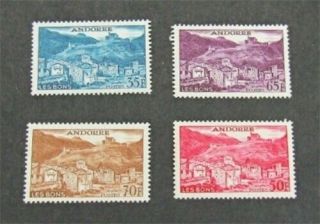 Nystamps French Andorra Stamp 137//141 Og H $36