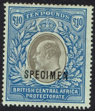 British Central Africa 1903 Kevii Specimen 10 Pounds