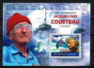 Togo 2010 100 Years Of The Cdt Cousteau Bloc N° 388 1st Choice