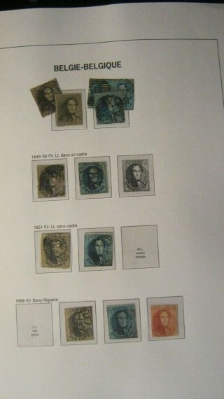 Belgium Davo Pages 1 To 12 1849 To 1920 Uk Postage