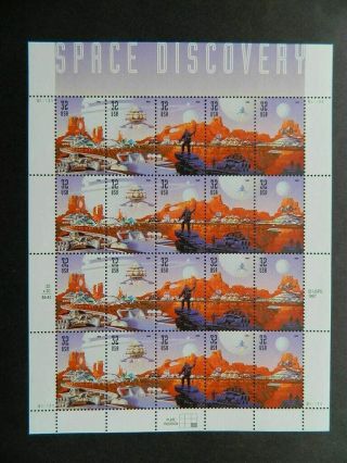 Scott 3238 - 42 Us Souvenir Sheet Space Discovery 32 Cent Mnh