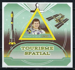 M775 Mnh 2014 Imperf Souvenir Sheet Of Space Astronaut Charles Simonyi