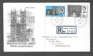 1966 Abbey Ordinary Stuart Fdc - Buckingham Palace Cds.  Cat £150 Bradbury