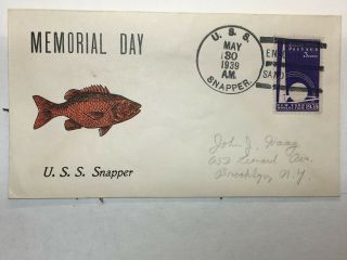 United States Submarine - Uss Snapper Ss - 185 - Memorial Day - May 30,  1939