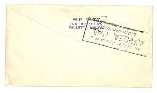 Y257 Malta Airmail Cover 1931 {samwells - covers} 2