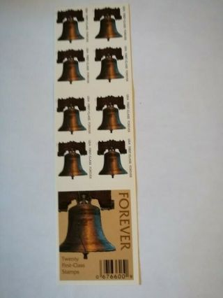 Us Stamp - 2007 Liberty Bell - Booklet Of 20 Forever Stamps 4125a