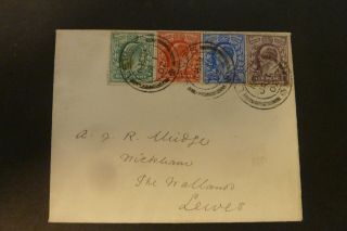 Gb 1902 1st January Edward Vii First Day Cover 1/2d,  1d,  2 1/2d,  6d Fine