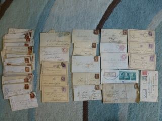 Ireland - 1850 - 1940 Large Lot Covers & Postal History From Estate