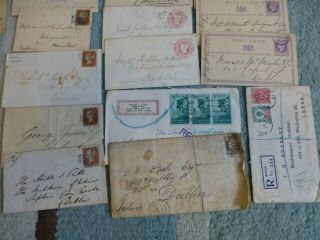 IRELAND - 1850 - 1940 Large lot covers & Postal History from estate 5
