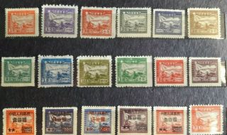 Old Train Stamps China Mnh