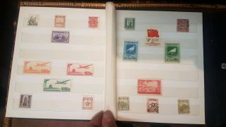 CHINA Old Chinese Stamp Album FULL 16 pages imperial China post Mao early PRC 4