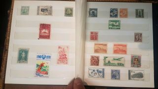 CHINA Old Chinese Stamp Album FULL 16 pages imperial China post Mao early PRC 5