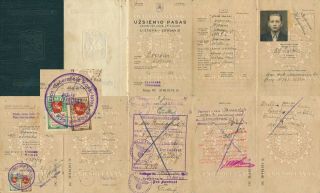 Lithuania - Memel 1939,  Rare Passport With Revenues, .  B763