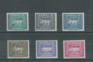 Somalia 1950 Postage Due Set Fresh Mlh