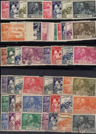 1949 Universal Postal Union (upu) 17 Sets Of Stamps