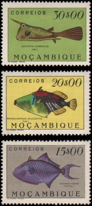 Mozambique 352 - 354 Set Mh Vf Higher Values
