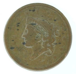 1838 Coronet Head One Cent 77702
