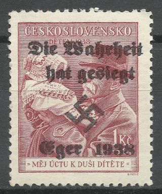 Czechoslovakia Sudetenland German War Propaganda 1938 Truth Has Defeated