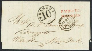 Ecuador 1861 Guayaquil - York Via Panama 