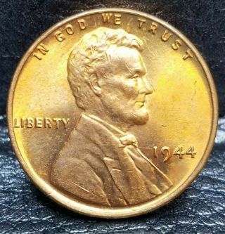 1944 Lincoln Wheat Penny Cent - " Stunning " Gem/ Brilliant Uncirculated 23