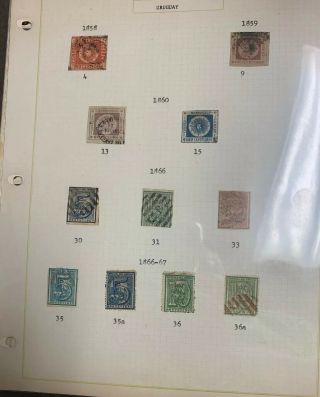 Uruguay Stamps Spanning From 1858 To 1908 Please Look Closely