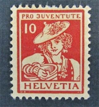 Nystamps Switzerland Stamp B6 Og H $48