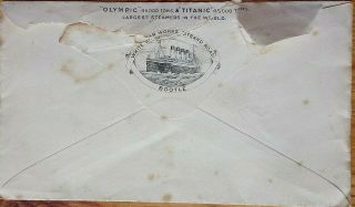 Great Britain 1911 R.  M.  S.  Titanic / R.  M.  S.  Olympic Illustrated White Star Cover