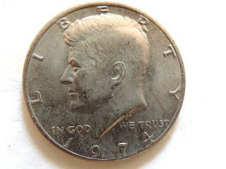 1974 John F.  Kennedy Half Dollar Coin